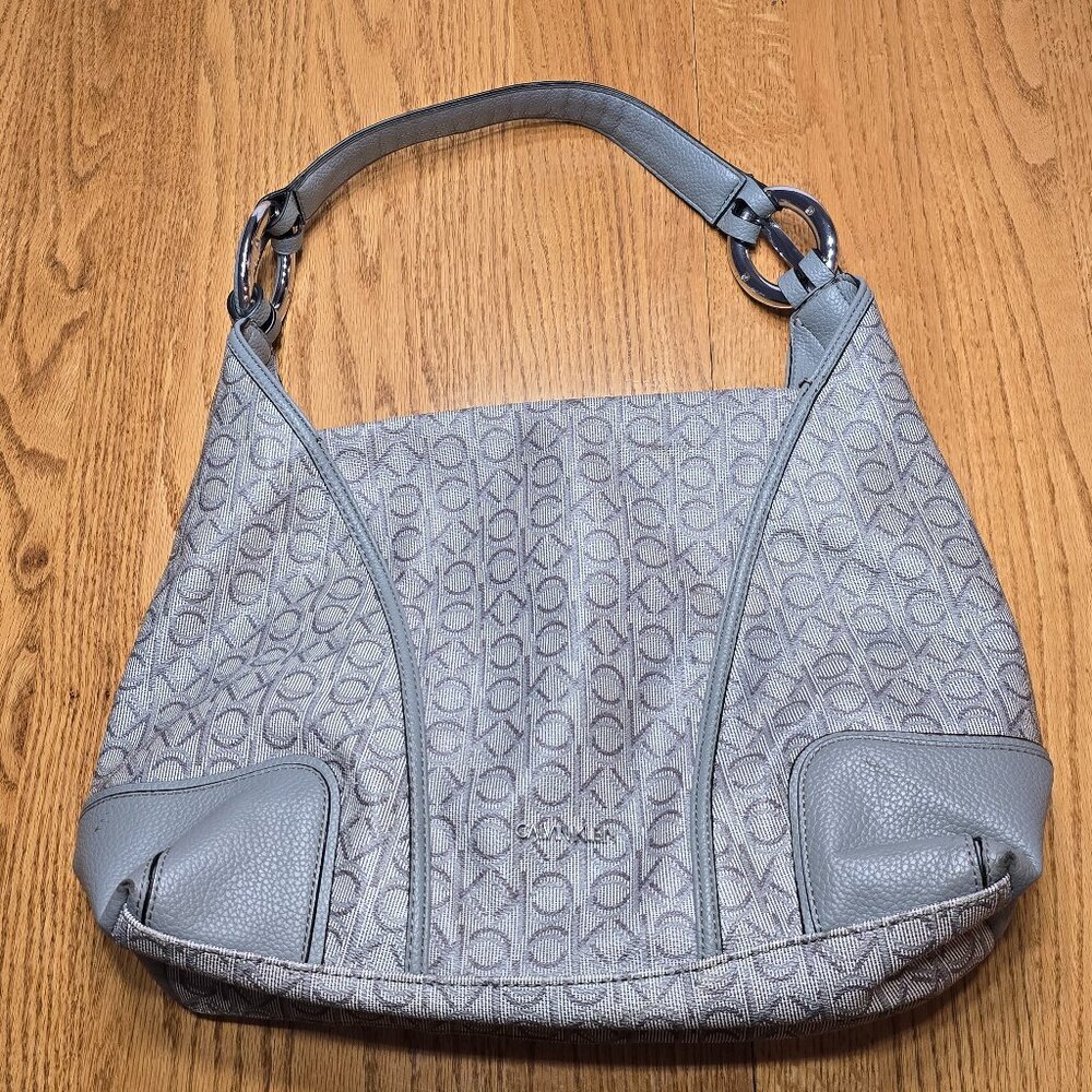 Calvin Klein Ivy Novelty Hobo Gray/silver